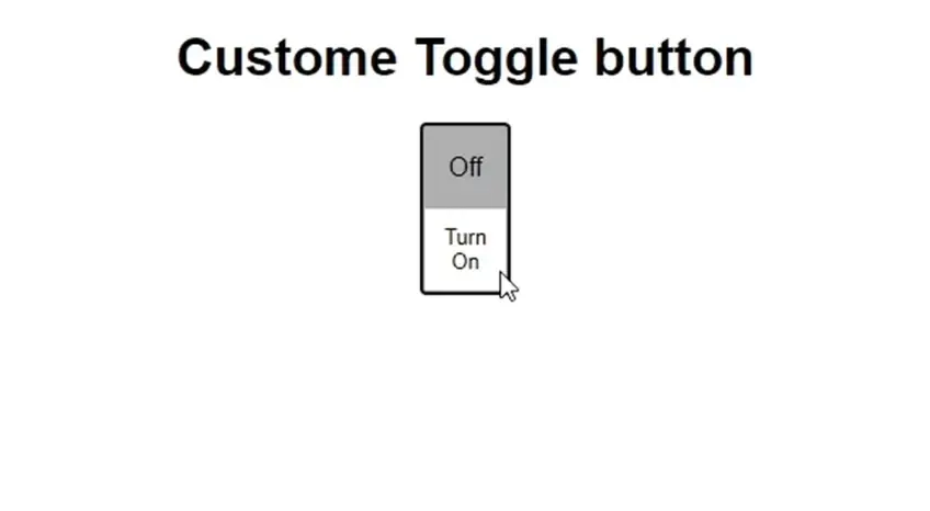 Custom toggle button